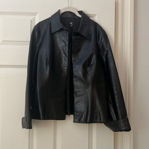 Vintage CK real leather jacket
